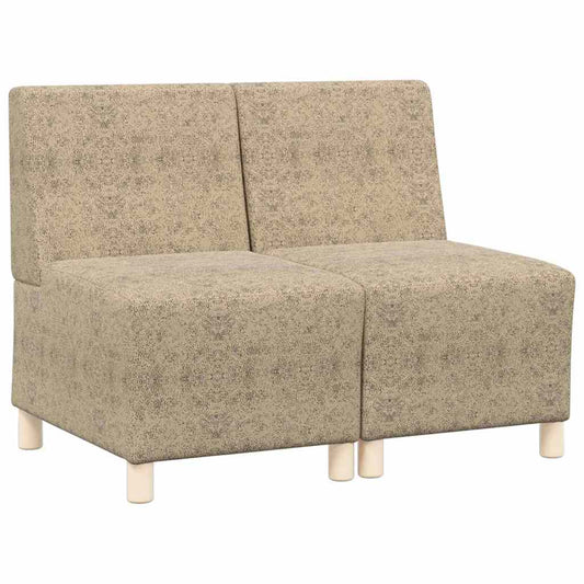 Modulares Armfreies Sofa 2 pcs Hellgrau 55 x 74 x 82 cm