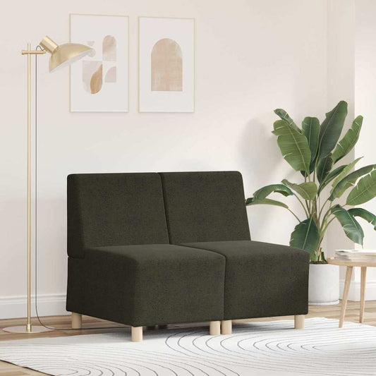 Modulares Armfreies Sofa 2 pcs Grün 55 x 74 x 82 cm