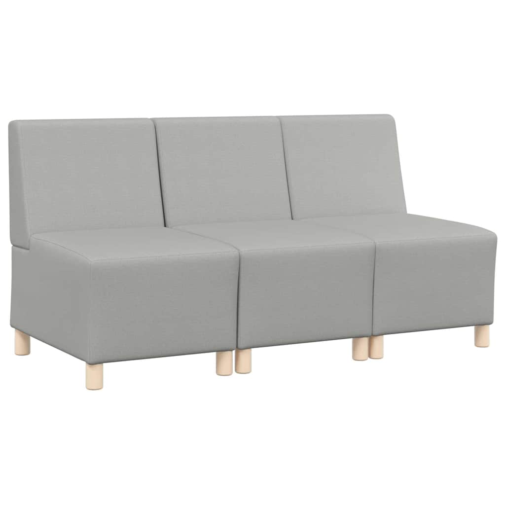 Modulares Armfreies Sofa 3 pcs Wolkengrau 55 x 74 x 82 cm Stoff