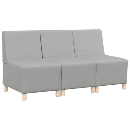 Modulares Armfreies Sofa 3 pcs Wolkengrau 55 x 74 x 82 cm Stoff