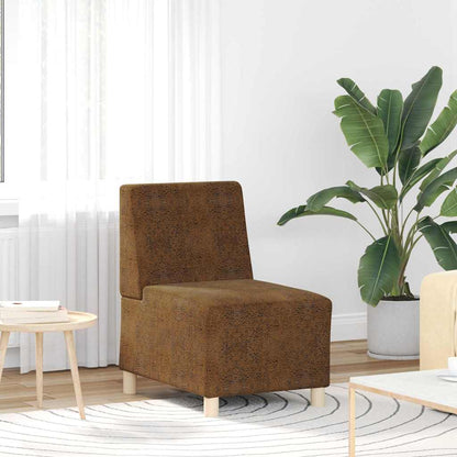 Modulares Armfreies Sofa 3 pcs Braun 55 x 74 x 82 cm