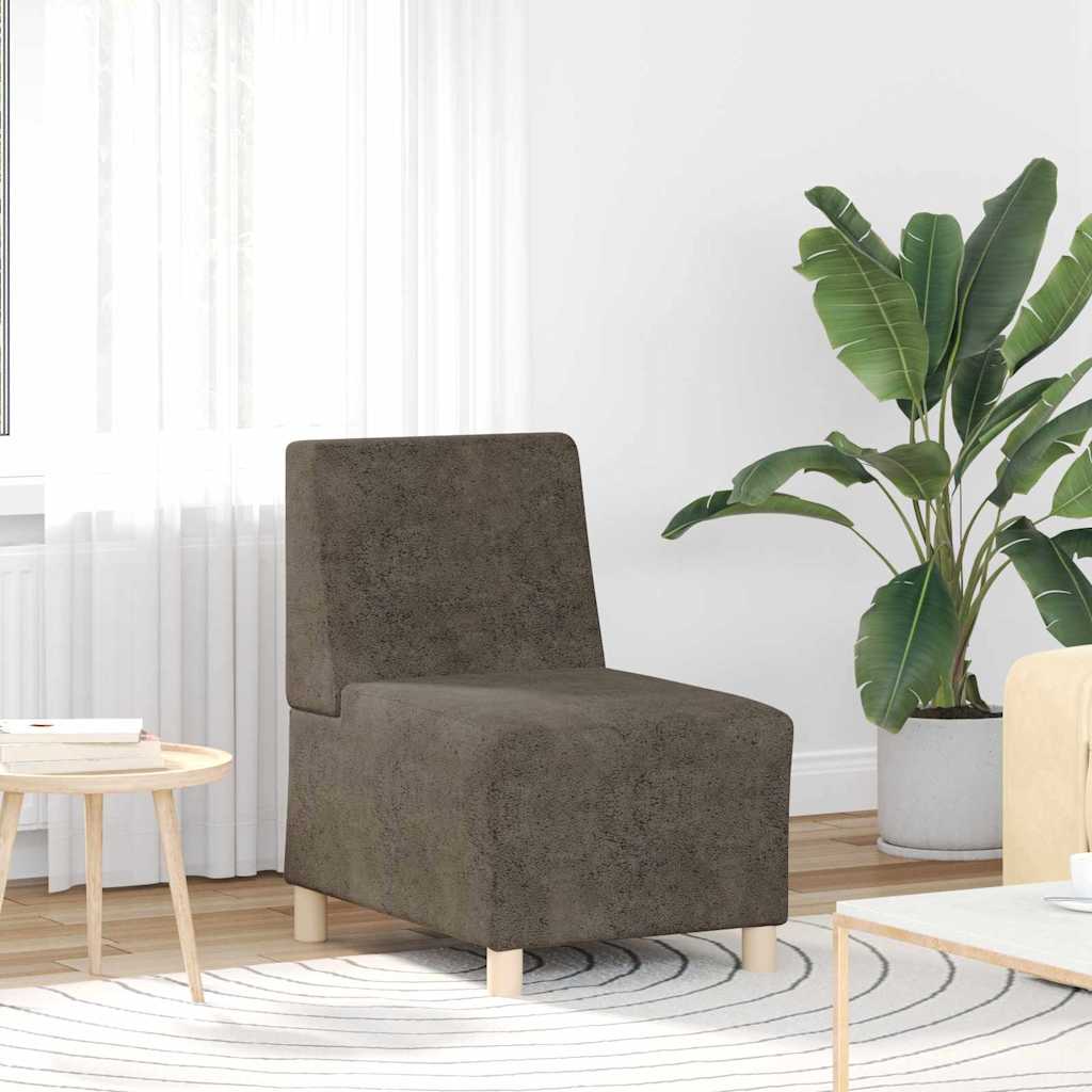 Modulares Armfreies Sofa 3 pcs Dunkelgrau 55 x 74 x 82 cm