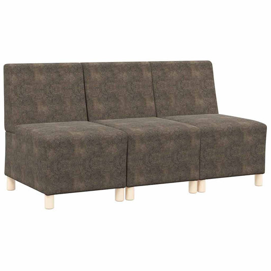 Modulares Armfreies Sofa 3 pcs Dunkelgrau 55 x 74 x 82 cm