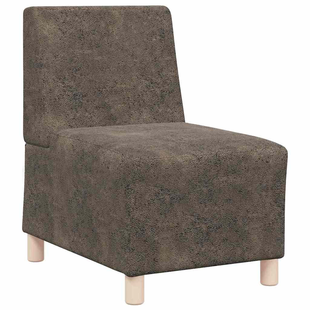 Modulares Armfreies Sofa 3 pcs Dunkelgrau 55 x 74 x 82 cm