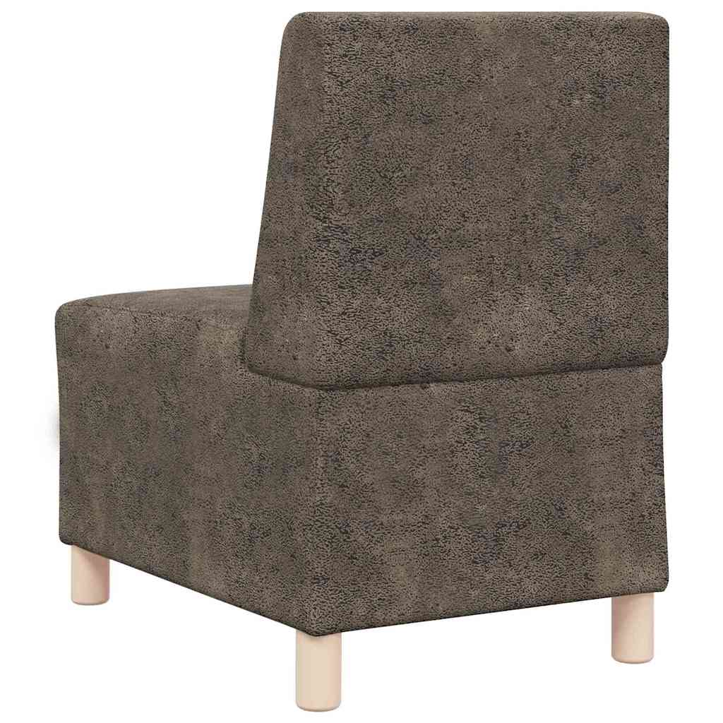 Modulares Armfreies Sofa 3 pcs Dunkelgrau 55 x 74 x 82 cm