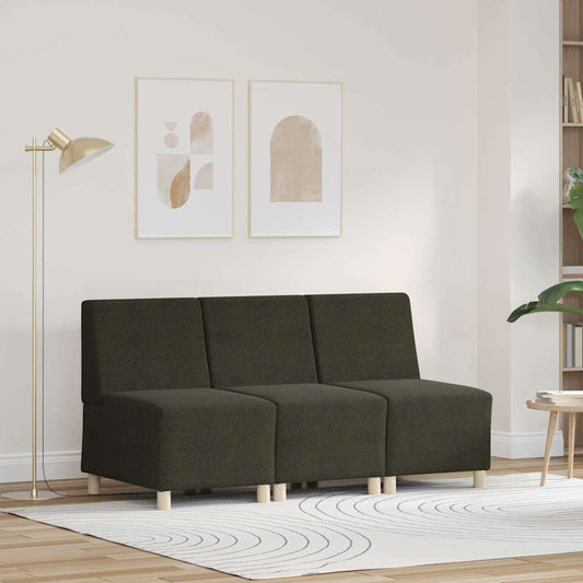 Modulares Armfreies Sofa 3 pcs Grün 55 x 74 x 82 cm