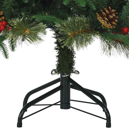 Künstlicher klappbarer Weihnachtsbaum mit Ständer Grün 150 cm