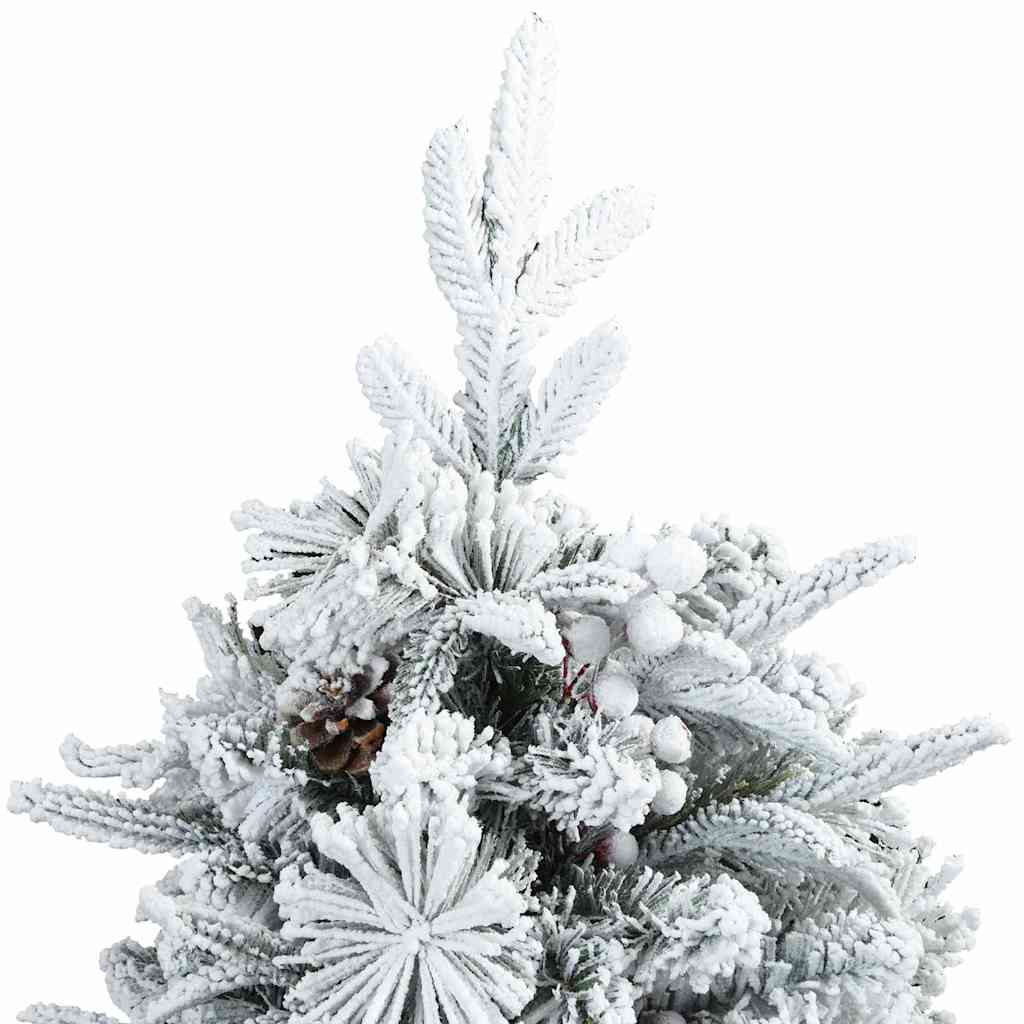 Künstlicher klappbarer Weihnachtsbaum Grün und Weiß 120 cm