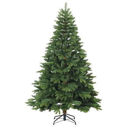 Künstlicher klappbarer Weihnachtsbaum mit Ständer Grün 240 cm