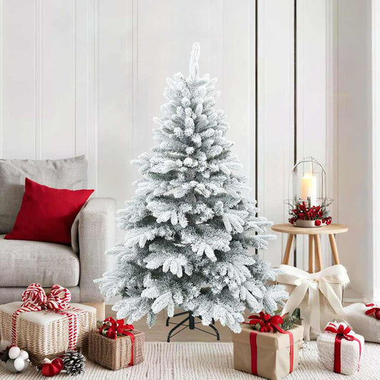 Moderner künstlicher Klapp-Weihnachtsbaum Schnee flocked Weiß