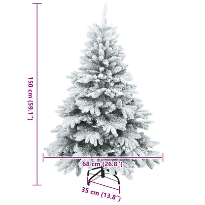 Moderner künstlicher Klapp-Weihnachtsbaum Schnee flocked Weiß