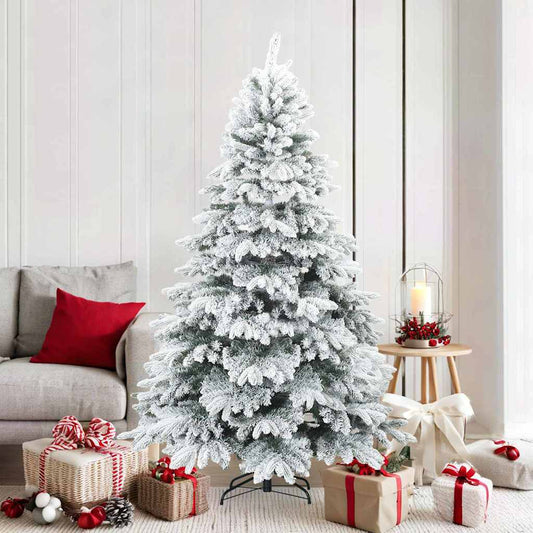 Moderner künstlicher Klapp-Weihnachtsbaum Schnee flocked Weiß