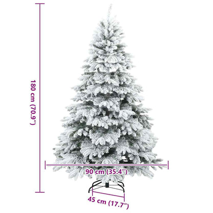 Moderner künstlicher Klapp-Weihnachtsbaum Schnee flocked Weiß