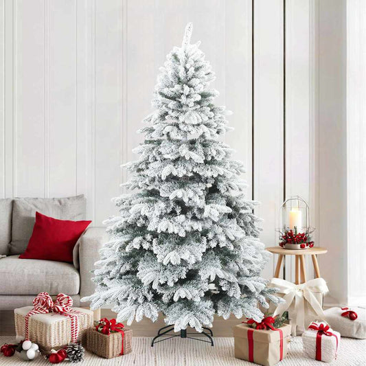 Moderner künstlicher Klapp-Weihnachtsbaum Schnee flocked Weiß