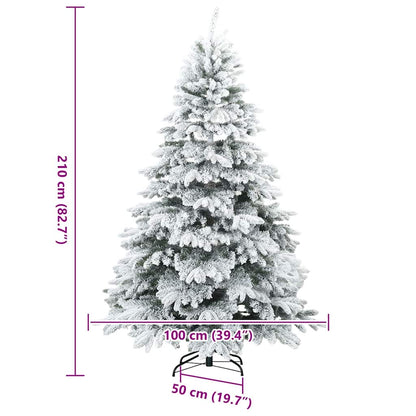 Moderner künstlicher Klapp-Weihnachtsbaum Schnee flocked Weiß