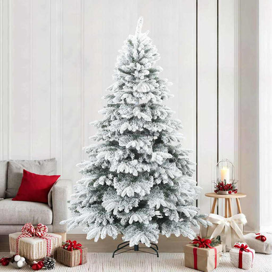 Moderner künstlicher Klapp-Weihnachtsbaum Schnee flocked Weiß