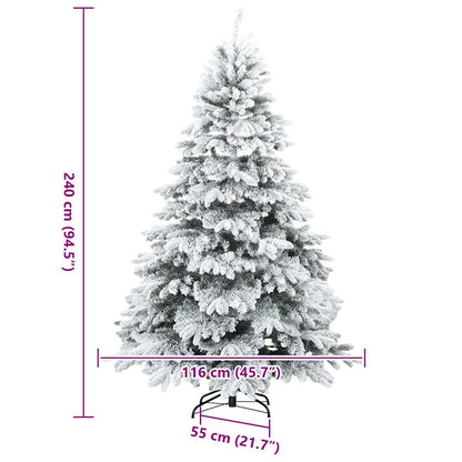 Moderner künstlicher Klapp-Weihnachtsbaum Schnee flocked Weiß
