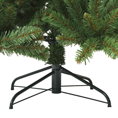 Künstlicher klappbarer Weihnachtsbaum Grün 240 cm PVC, Stahl