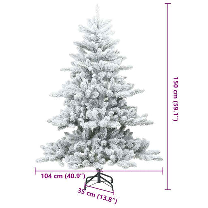 Moderner künstlicher Klapp-Weihnachtsbaum Schnee flocked Weiß