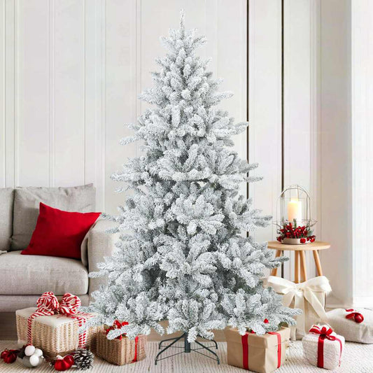Moderner künstlicher Klapp-Weihnachtsbaum Schnee flocked Weiß