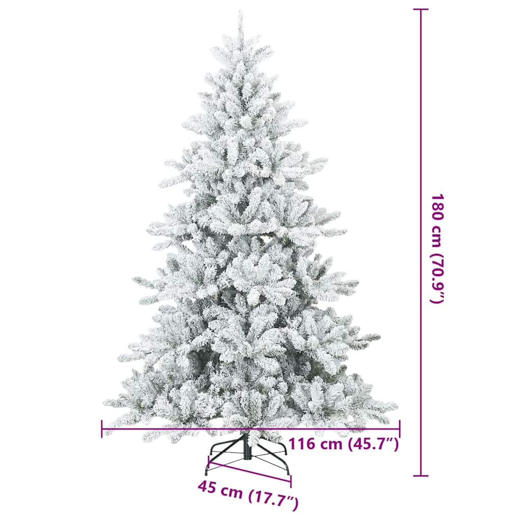 Moderner künstlicher Klapp-Weihnachtsbaum Schnee flocked Weiß