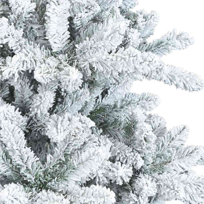 Moderner künstlicher Klapp-Weihnachtsbaum Schnee flocked Weiß