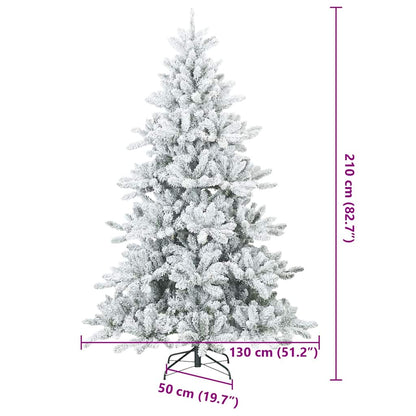Moderner künstlicher Klapp-Weihnachtsbaum Schnee flocked Weiß