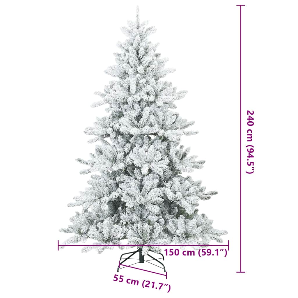Moderner künstlicher Klapp-Weihnachtsbaum Schnee flocked Weiß