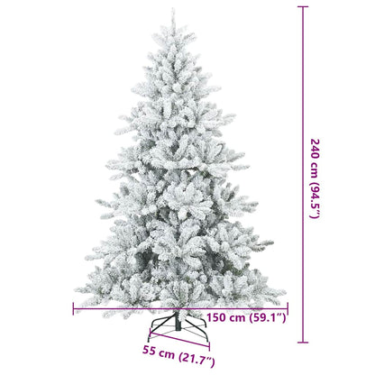 Moderner künstlicher Klapp-Weihnachtsbaum Schnee flocked Weiß