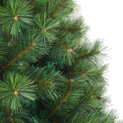 Künstlicher klappbarer Weihnachtsbaum Grün 240 cm PVC, Stahl