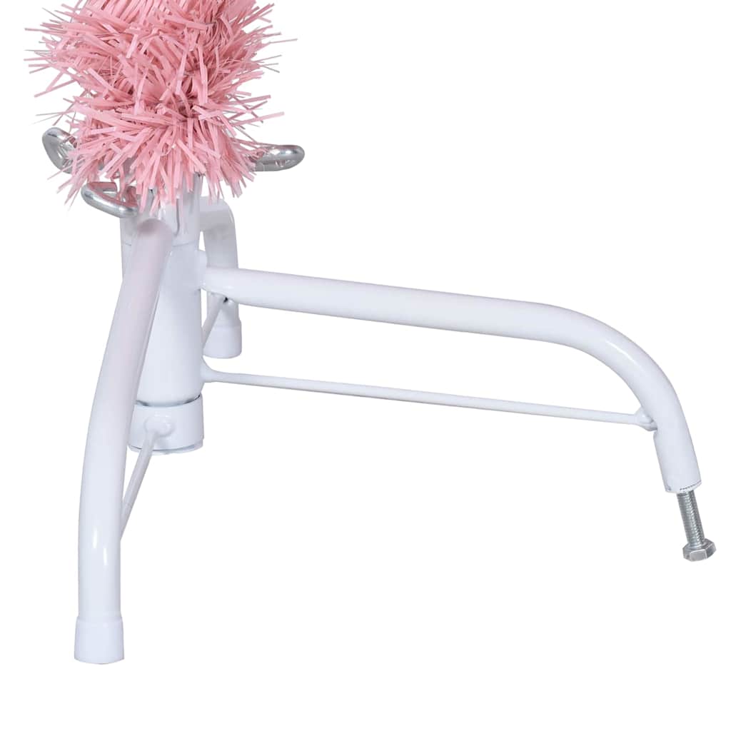 Künstlicher vorbeleuchteter Weihnachtsbaum Rosa 180 cm PVC