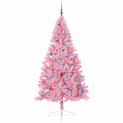 Künstlicher vorbeleuchteter Weihnachtsbaum Rosa 240 cm PVC