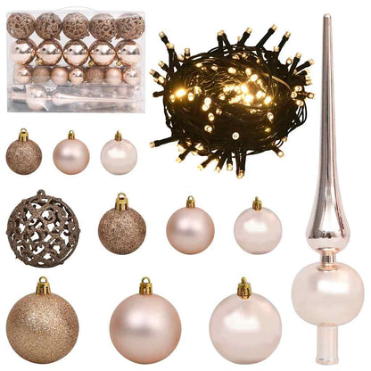 Künstlicher vorbeleuchteter Weihnachtsbaum Schwarz 150 cm PVC