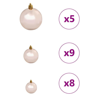 Künstlicher vorbeleuchteter Weihnachtsbaum Schwarz 150 cm PVC