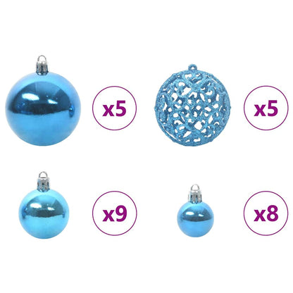 Künstlicher vorbeleuchteter Weihnachtsbaum Schwarz 150 cm PVC