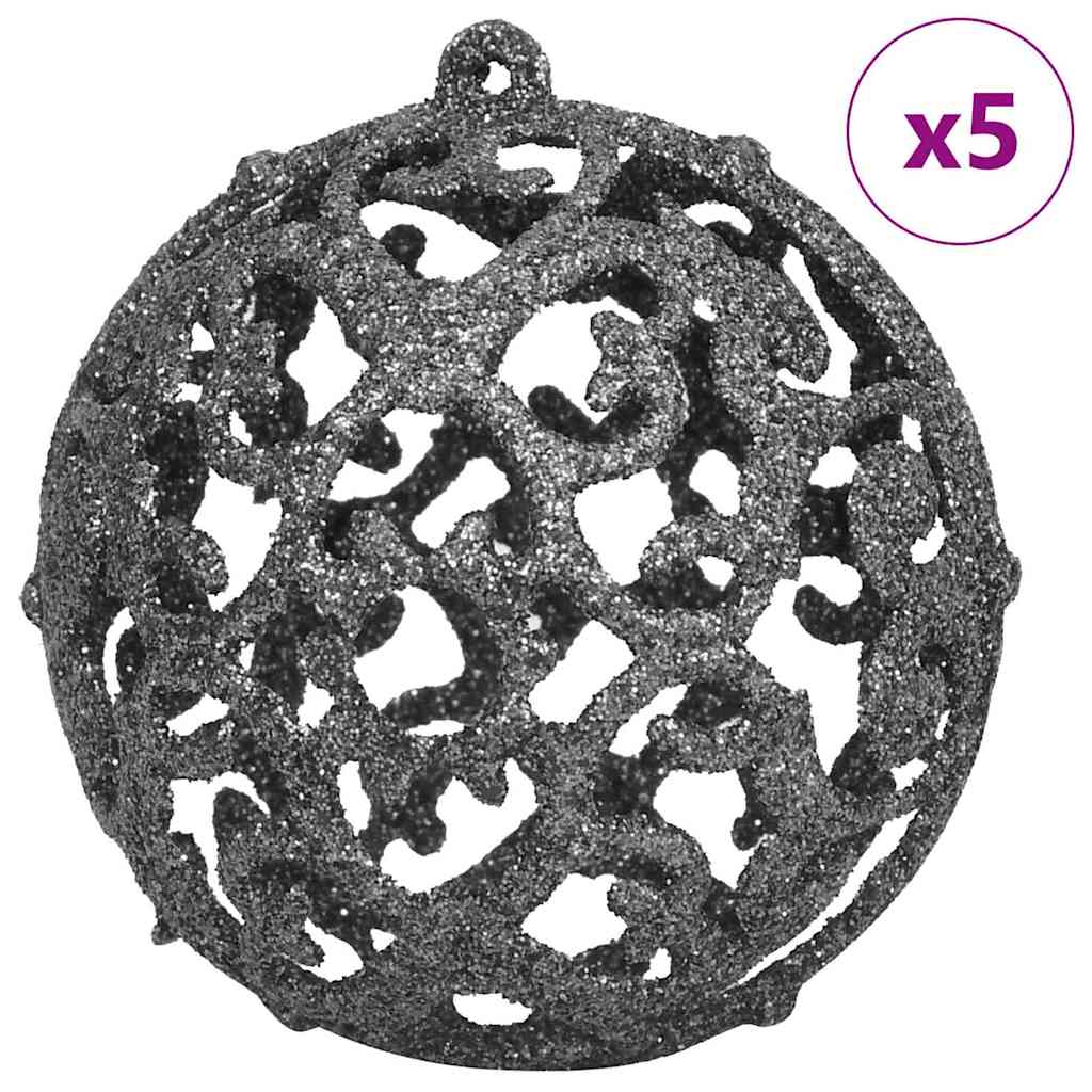 Künstlicher vorbeleuchteter Weihnachtsbaum Silber 120 cm PET