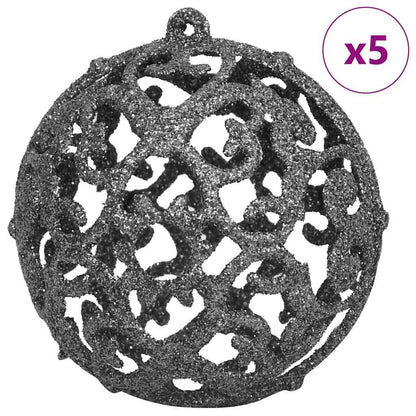 Künstlicher vorbeleuchteter Weihnachtsbaum Silber 150 cm PET