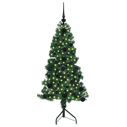 Eckiger künstlicher Weihnachtsbaum Grün 120 cm PVC und Metall