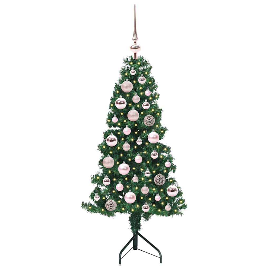 Eckiger künstlicher Weihnachtsbaum Grün 120 cm PVC und Metall