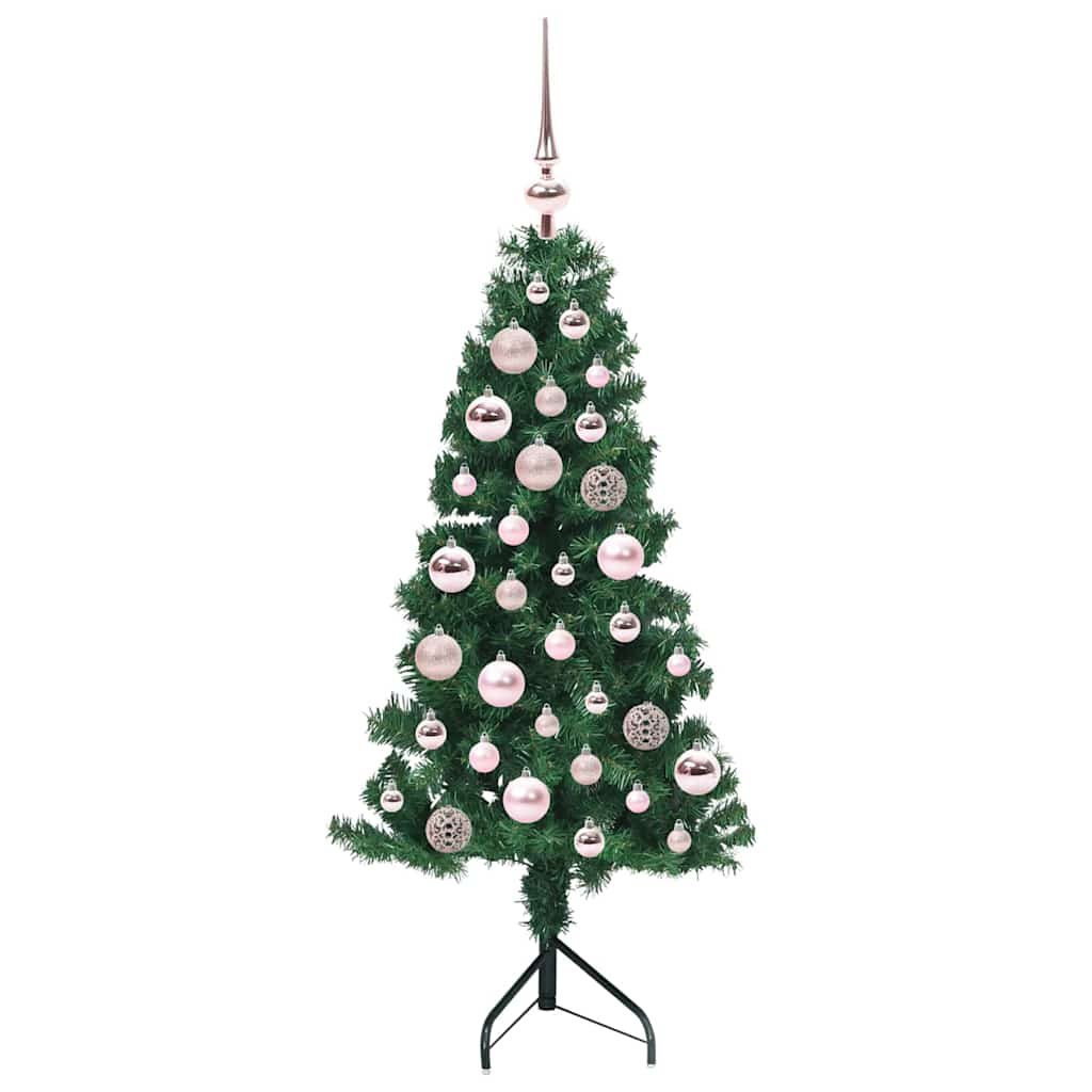 Eckiger künstlicher Weihnachtsbaum Grün 120 cm PVC und Metall