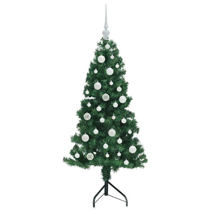 Eckiger künstlicher Weihnachtsbaum Grün 120 cm PVC und Metall