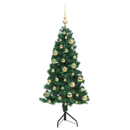 Eckiger künstlicher Weihnachtsbaum Grün 120 cm PVC und Metall