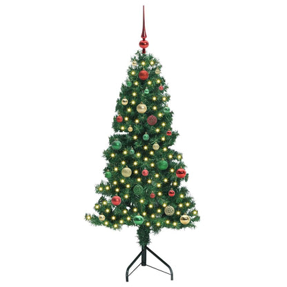 Eckiger künstlicher Weihnachtsbaum Grün 150 cm PVC und Metall