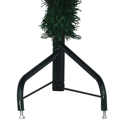 Eckiger künstlicher Weihnachtsbaum Grün 210 cm PVC und Metall