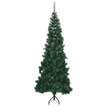 Eckiger künstlicher Weihnachtsbaum Grün 210 cm PVC und Metall