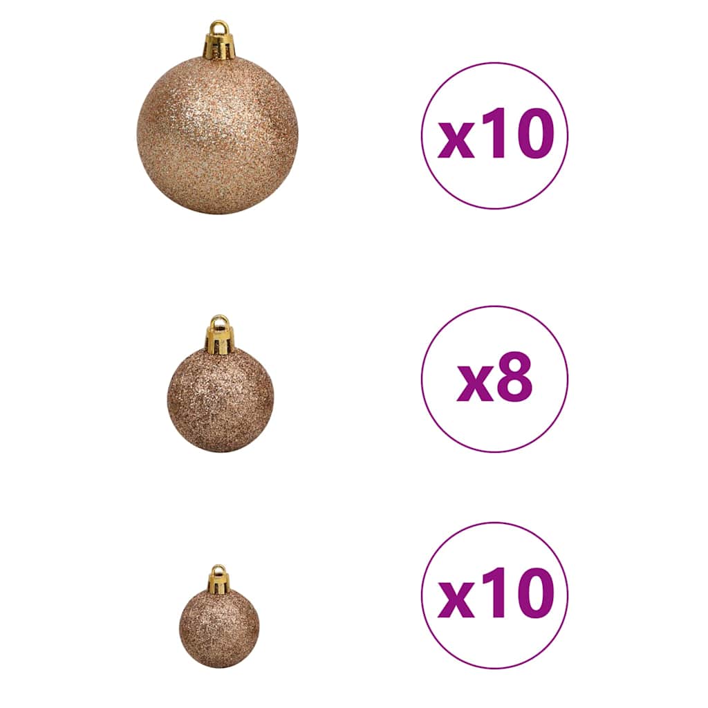 Eckiger künstlicher Weihnachtsbaum Grün 210 cm PVC und Metall