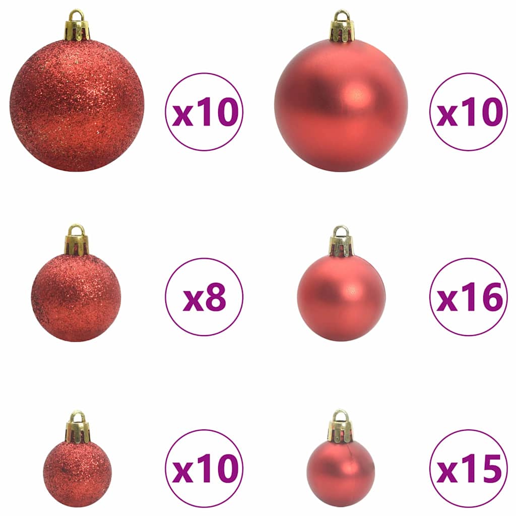 Eckiger künstlicher Weihnachtsbaum Grün 210 cm PVC und Metall