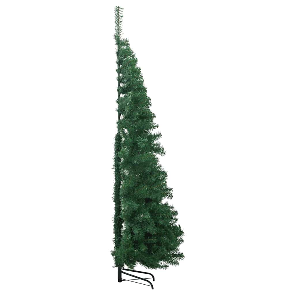 Eckiger künstlicher Weihnachtsbaum Grün 210 cm PVC und Metall