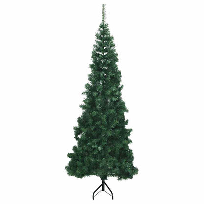 Eckiger künstlicher Weihnachtsbaum Grün 210 cm PVC und Metall