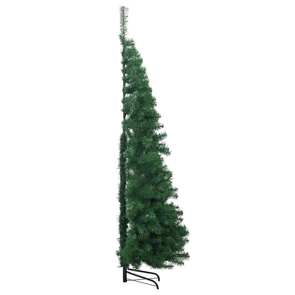 Eckiger künstlicher Weihnachtsbaum Grün 210 cm PVC und Metall